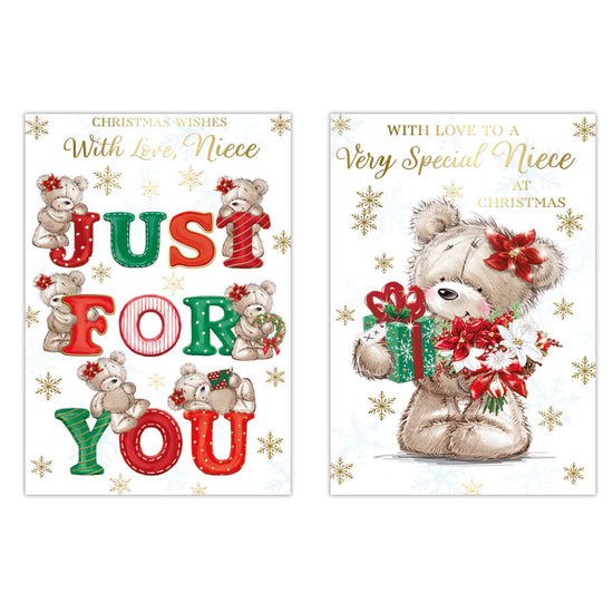 Poppyhill C50 Christmas Cards Niece 12pk
