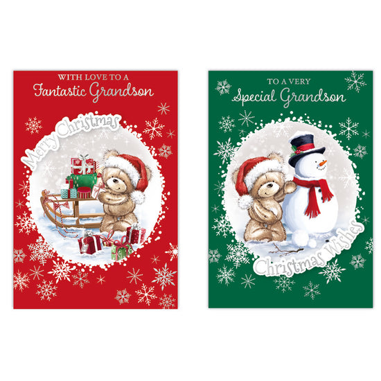 Poppyhill C50 Christmas Cards Grandson 12pk