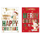 Poppyhill C50 Christmas Cards Teacher 12pk - Tiger Feet Ireland
