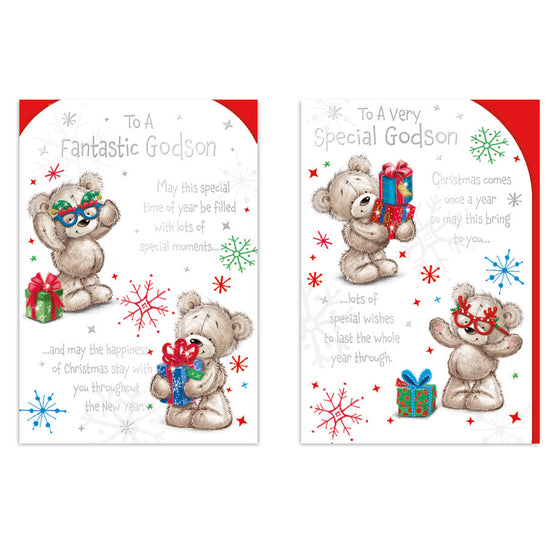 Poppyhill C50 Christmas Cards Godson 12pk
