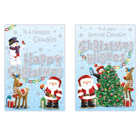 Poppyhill C50 Christmas Cards Cousin 12pk - Tiger Feet Ireland