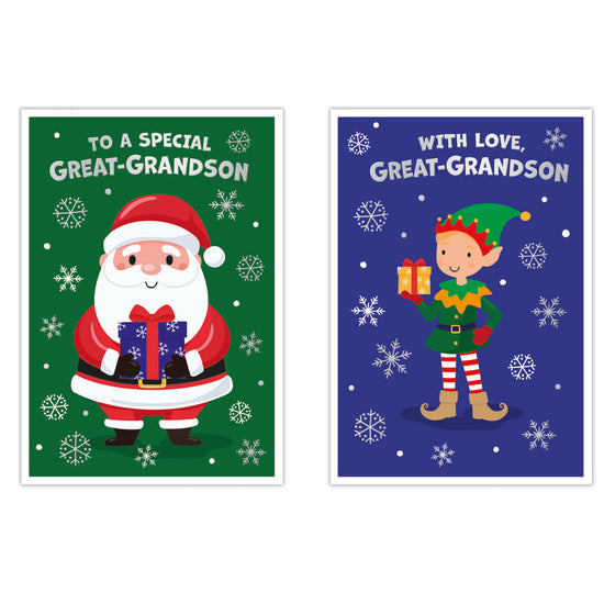 Poppyhill C50 Christmas Cards Great-Grandson 12pk