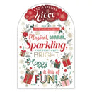Prelude Platinum C75 Christmas Cards Niece 6pk - Tiger Feet Ireland
