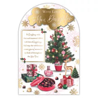 Prelude Platinum C75 Christmas Cards Daughter 6pk - Tiger Feet Ireland