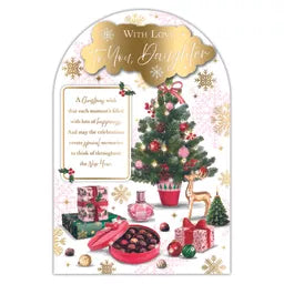 Prelude Platinum C75 Christmas Cards Daughter 6pk