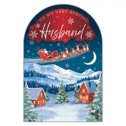 Prelude Platinum C75 Christmas Cards Husband 6pk