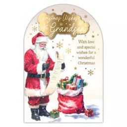 Prelude Platinum C75 Christmas Cards Grandson 6pk