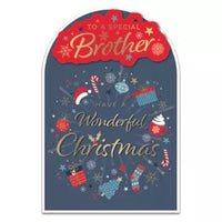 Prelude Platinum C75 Christmas Cards Brother 6pk - Tiger Feet Ireland