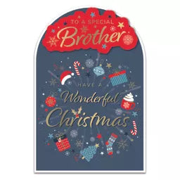 Prelude Platinum C75 Christmas Cards Brother 6pk - Tiger Feet Ireland