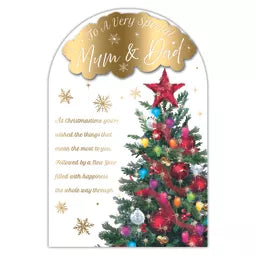 Prelude Platinum C75 Christmas Cards Mum & Dad 6pk