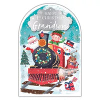 Prelude Platinum C75 Christmas Cards Grandson 6pk - Tiger Feet Ireland