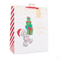 Gift Bag Bear W/Presents Extra Large 12pk