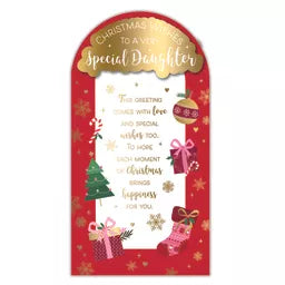 Prelude Platinum C55 Christmas Cards Daughter 6pk