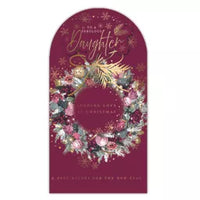Prelude Platinum C55 Christmas Cards Daughter 6pk - Tiger Feet Ireland