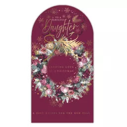 Prelude Platinum C55 Christmas Cards Daughter 6pk