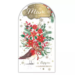 Prelude Platinum C55 Christmas Cards Mum 6pk