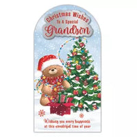 Prelude Platinum C55 Christmas Cards Grandson 6pk - Tiger Feet Ireland