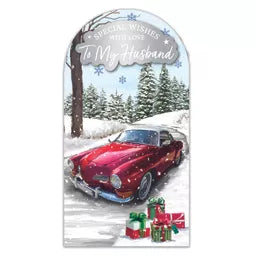 Prelude Platinum C55 Christmas Cards Husband 6pk - Tiger Feet Ireland