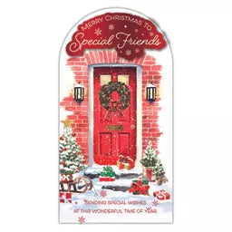 Prelude Platinum C55 Christmas Cards Friends 6pk - Tiger Feet Ireland