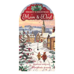 Prelude Platinum C55 Christmas Cards Mam & Dad 6pk
