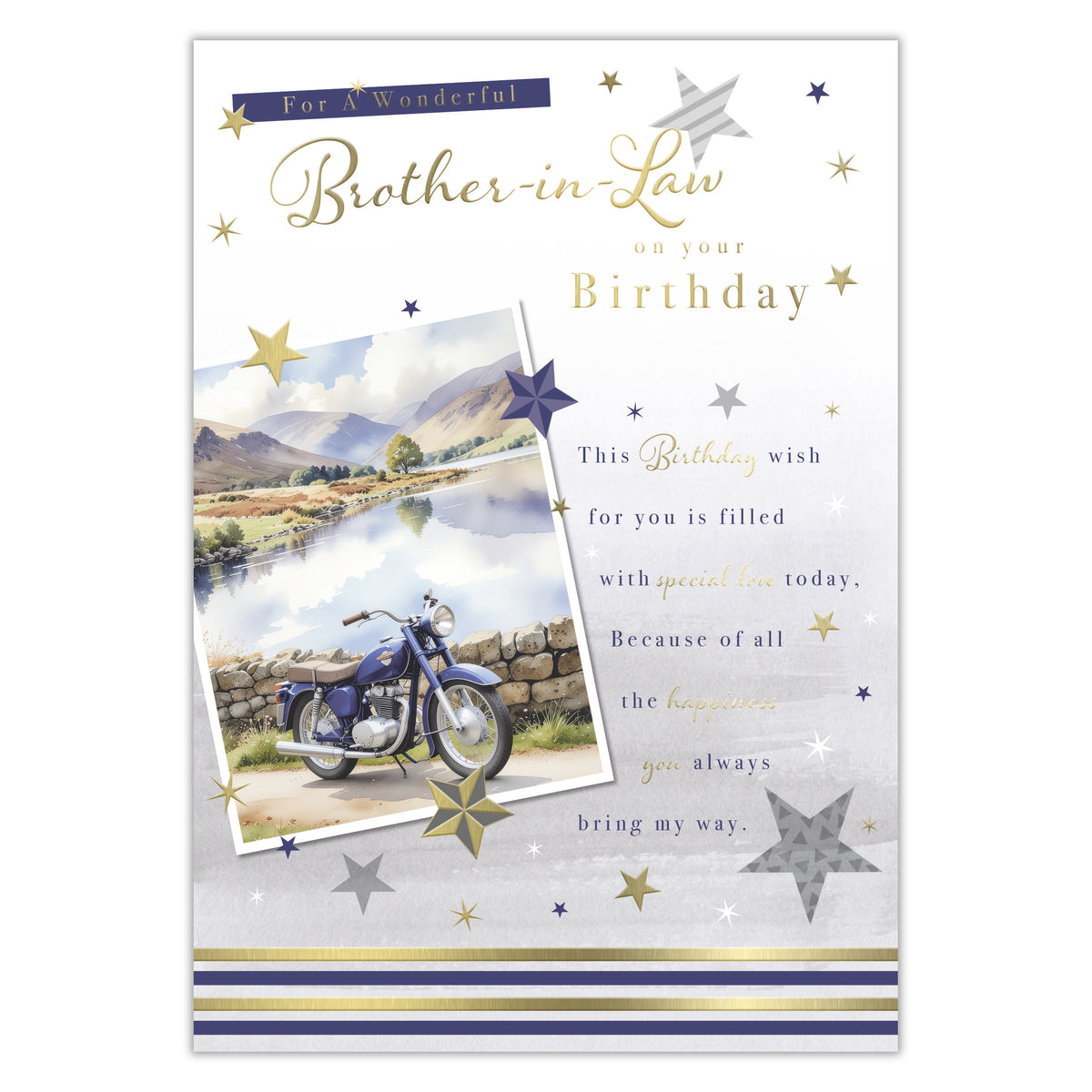 Prelude C50 Cards Birthday Brother-In-Law 6pk - Tiger Feet Ireland