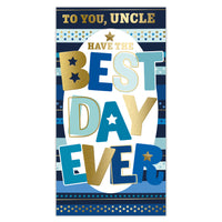 Prelude C55 Cards Birthday Uncle 6pk - Tiger Feet Ireland