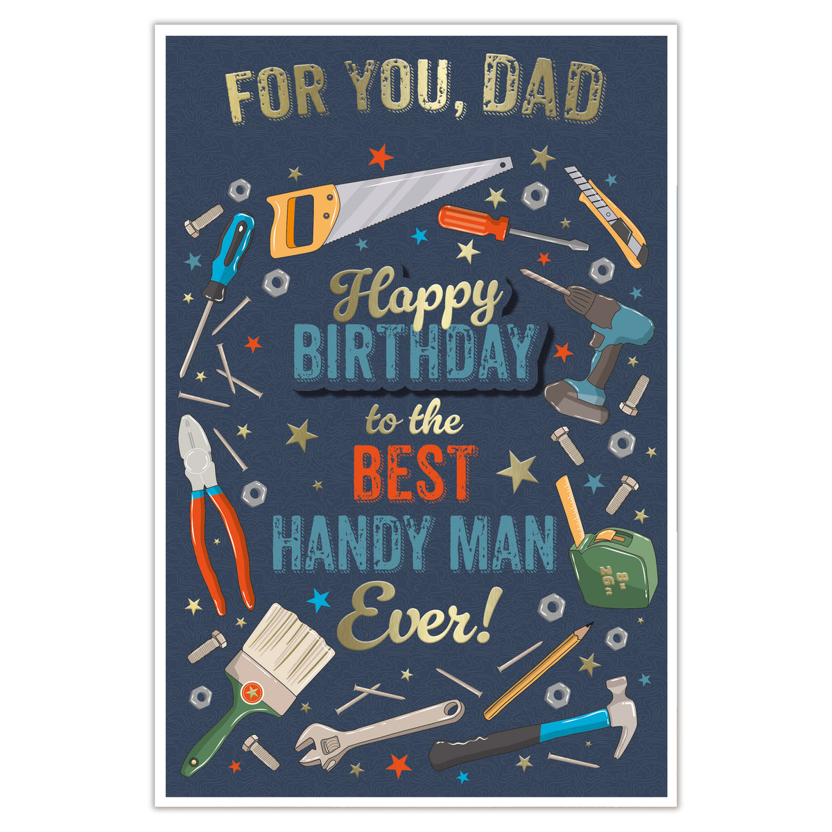 Prelude C75 Cards Birthday Dad 6pk - Tiger Feet Ireland
