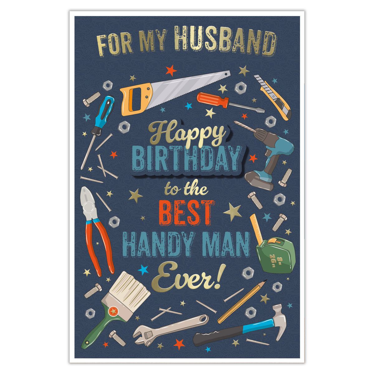 Prelude C75 Cards Birthday Husband 6pk - Tiger Feet Ireland