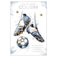 Prelude C75 Cards Birthday Cousin 6pk - Tiger Feet Ireland