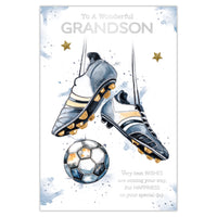 Prelude C75 Cards Birthday Grandson 6pk - Tiger Feet Ireland