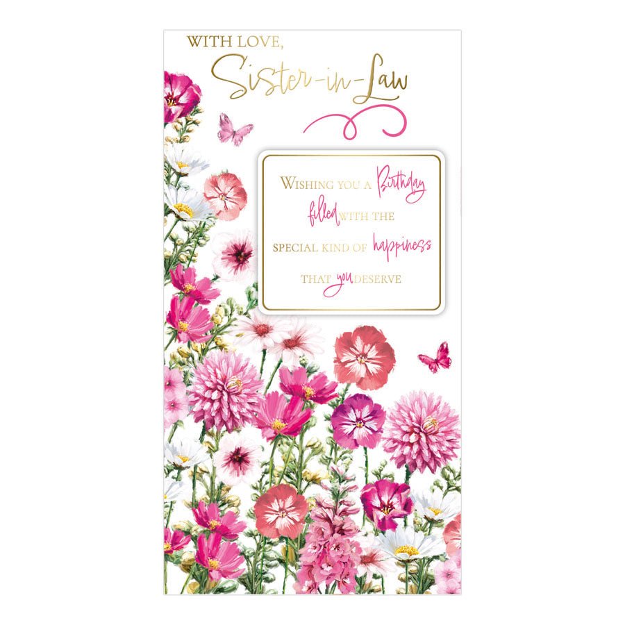 Prelude C55 Cards Birthday Sister-In-Law 6pk - Tiger Feet Ireland