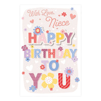 Prelude C75 Cards Birthday Niece 6pk - Tiger Feet Ireland