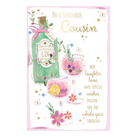 Prelude C75 Cards Birthday Cousin 6pk - Tiger Feet Ireland
