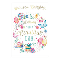 Prelude C75 Cards Birthday Daughter 6pk - Tiger Feet Ireland