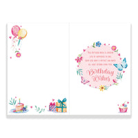 Prelude C75 Cards Birthday Open 6pk - Tiger Feet Ireland