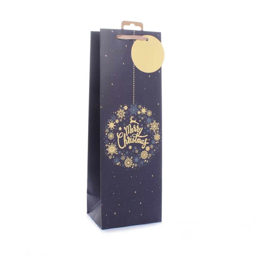 Gift Bag Text & Icons Bottle 12pk