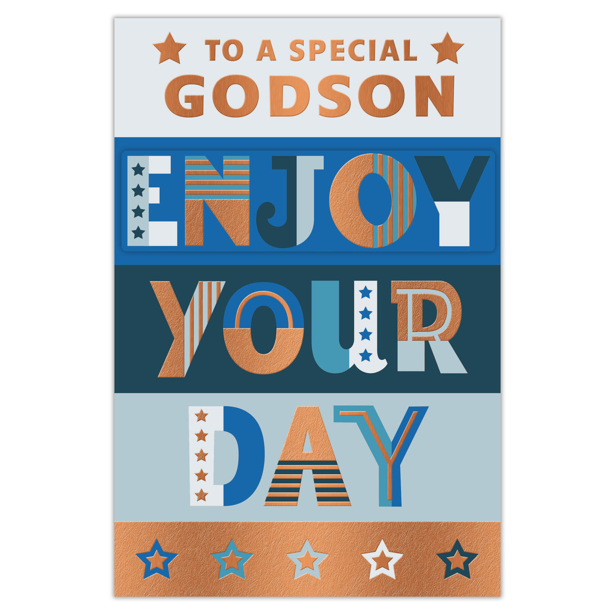 Prelude C75 Cards Birthday Godson 6pk - Tiger Feet Ireland
