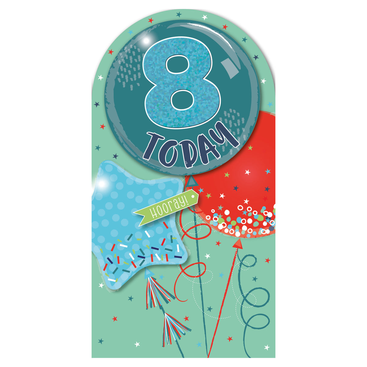 6pk Cards C55 Birthday Age 8