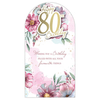6pk Cards C55 Birthday Age 80