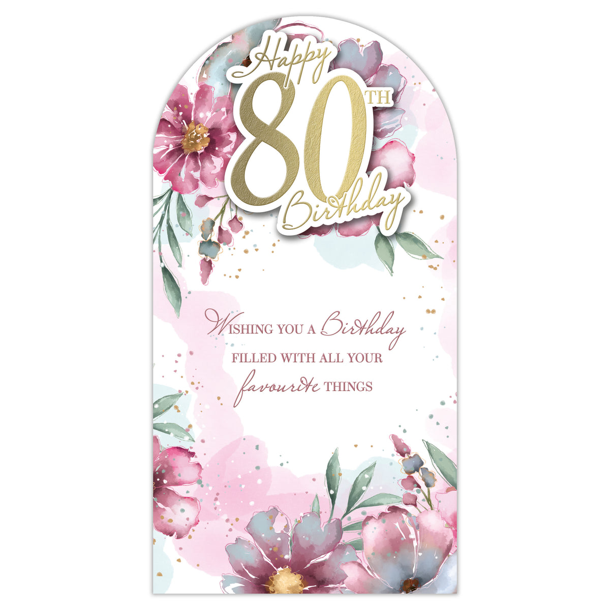 6pk Cards C55 Birthday Age 80