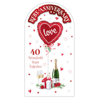 6pk Cards C55 Your Ruby Anniversary