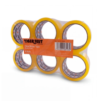 6pk Clear Sticky Tape 48mm x 66m