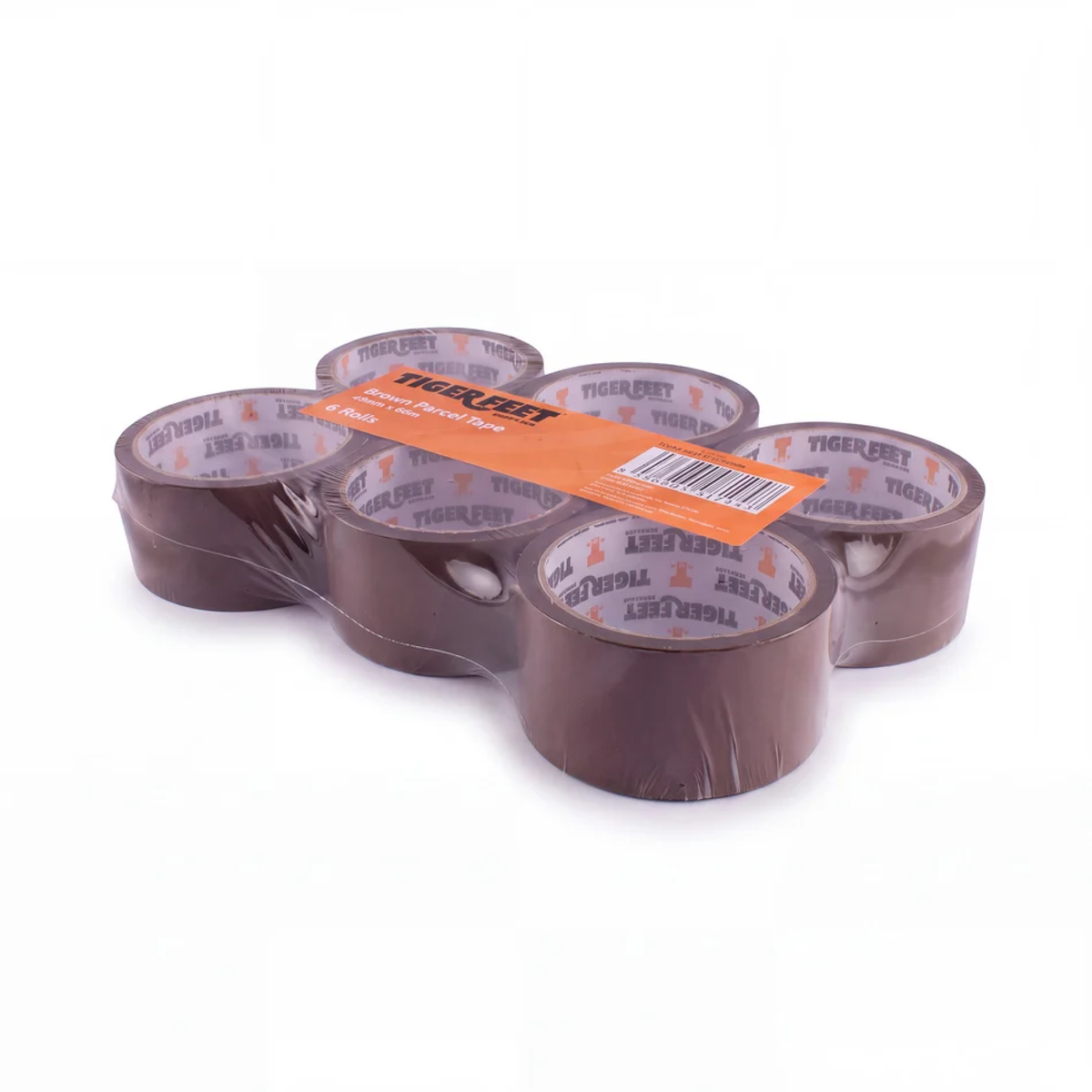 6pk Brown Parcel Tape 48mm x 40m