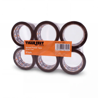 6pk Brown Parcel Tape 48mm x 66m