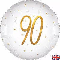 Foil Balloon 18" Sparkle White 90 Holographic - Tiger Feet Ireland