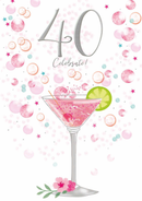 6pk Cards C50 Birthday Age 40 - Tiger Feet Ireland