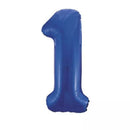 Foil Balloon 34" Big Number Blue - Tiger Feet Ireland