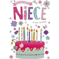 6pk Cards C50 Birthday Niece - Tiger Feet Ireland