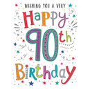 6pk Cards C50 Birthday Age 90 - Tiger Feet Ireland