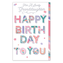 6pk Cards C375 Birthday Granddaughter - Tiger Feet Ireland